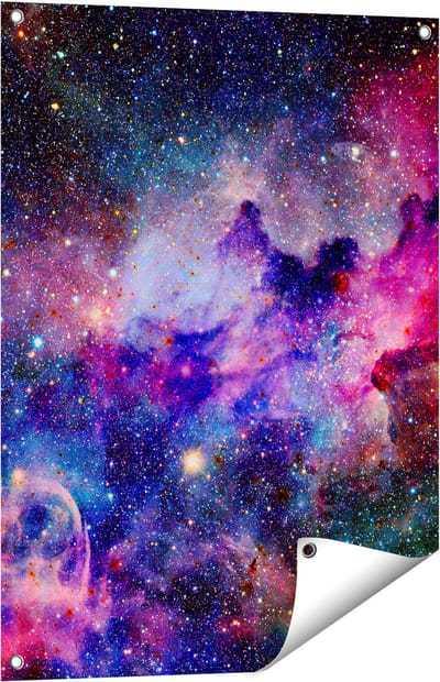 Gards Tuinposter Sterrenstelsel in de Ruimte - 60x80 cm - Tuindoek - Tuindecoratie - Wanddecoratie buiten - Tuinschilderij