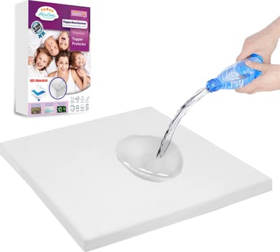 Waterdichte Topperbeschermer molton - 80x200 - Katoenen Topperbeschermer - Perfecte Bescherming Voor De Matras - Rondom Elastiek - Hoekhoogte 17 cm - topper molton - 200 GSM