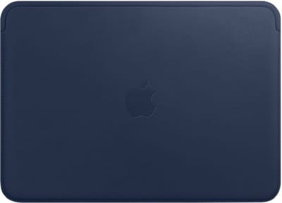 Apple echt lederen Sleeve voor de MacBook 12 inch - Macbook case - 12 inch laptop sleeve – Blauw