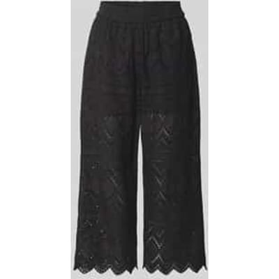 Regular fit culotte met broderie anglaise