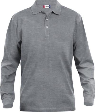 Clique Classic Lincoln L/S 028245 - Grijs-melange - XS