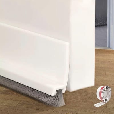 Zelfklevende Deurafdichting met Deurborstel voor Onderkant Deur - 100 cm Flexibele Tochtstrip