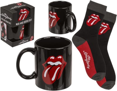 Cadeauset The Rolling Stones- mok en sokken - cadeauset - muziekband - giftset - muziekliefhebber