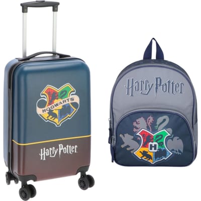 Harry Potter reisset; trolley en rugzak