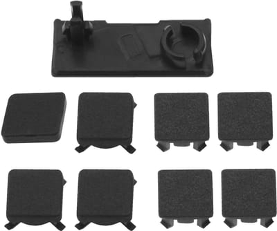 Allecto - Schroef Gat Voeten Kit - Vervangende Voet Covers - Zwart - Duurzaam en Slijtvast - Voor Sony PS3 Slim 2000 3000 - 2 Sets