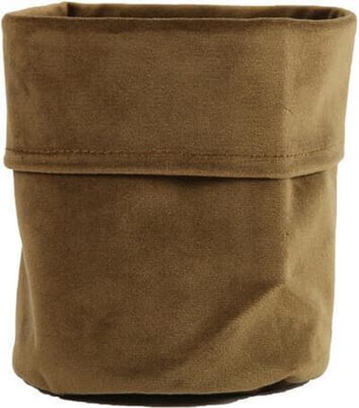 Plantenzak Alize - Fluweel - Bruin - Maat S - 10 x 10 cm