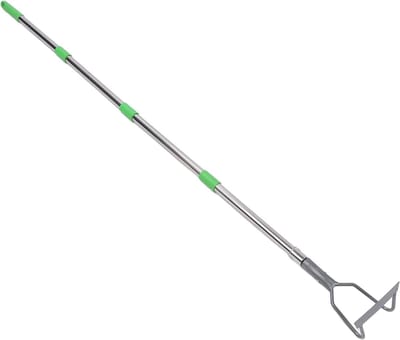 Tuingereedschap Schoffel - Onkruidsteker - Tuinonderhoud - Verstelbare Lengte - Tot 1.7 Meter - Zilver
