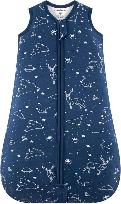 Baby Winter Slaapzak - Babykleding Slaapzak - Veilig Slapen - Ademend Katoen - 0-6 Maanden - Marineblauw
