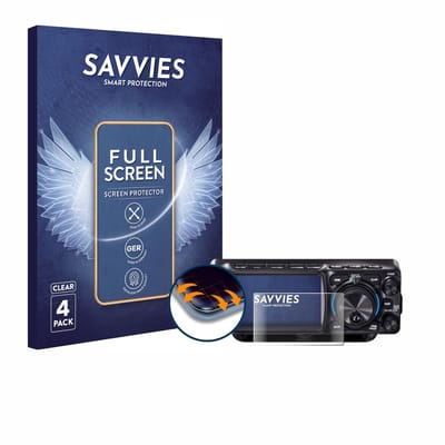 Savvies - Screenprotector voor Yaesu FTX-1 - Folie Beschermfolie transparant volledig dekking 4 Stuks