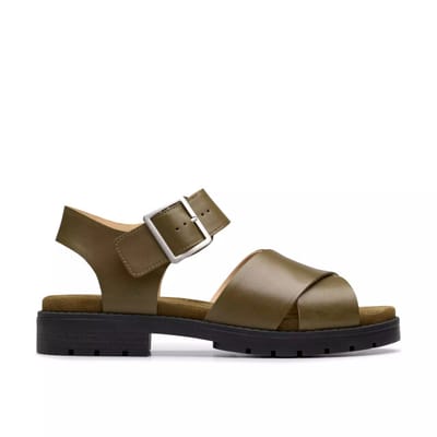 Clarks Orinoco Cross - dames sandaal - Groen - maat 35.5 (EU) 3 (UK)