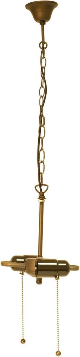 Lumilamp Snoerpendel Ketting Tiffany 15x16x160 cm Bruin IJzer