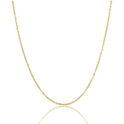 My Bendel - Goudkleurige Schakel Ketting 1mm - Korte Halsketting - met Luxe Cadeauverpakking | Sieraden Voor Dames