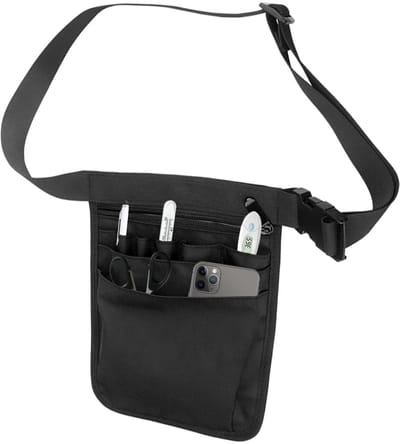 Virtubuy - Tool Bag met Strap - Verstelbare Tool Strap - Multi-Functioneel - 25 x 18 cm - Geschikt voor Mannen en Vrouwen - Zwart