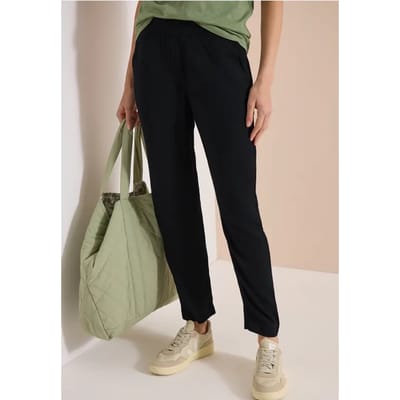 Slim Legs broek in Loose Fit met structuur