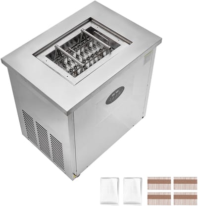 Commerciële Ijsmachine, 40-Delige Vormset - Roestvrijstalen Ijsmachine voor Stokken, Geschikt voor Bars, Cafés en Melktheewinkels