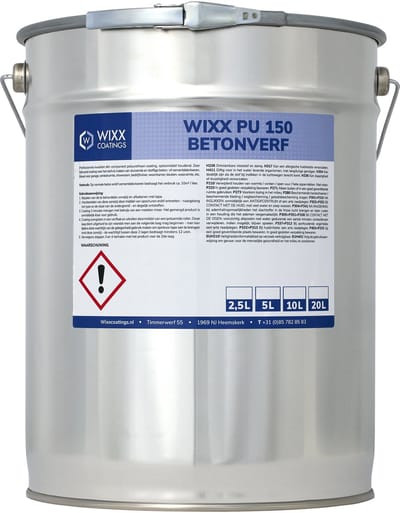 Wixx PU 150 Betonverf - 20L - 100% Transparant
