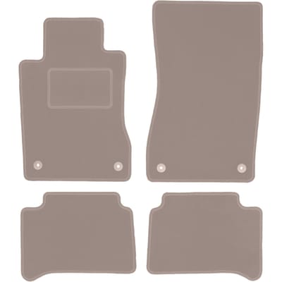 Beige veloursmatten voor: Mercedes E W211 sedan, stationwagen (2002-2009)