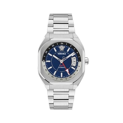 Versace V-Contempo Gmt VE0I00225 Horloge - Staal - Zilverkleurig - Ø 40 mm