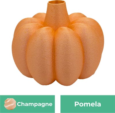 Pomela organische vaas – Decoratieve vaas - Champagne - 3d geprinte vaas – geschikt voor droogbloemen - :hoogte: