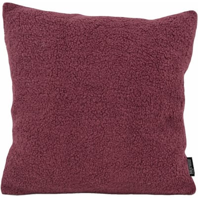 Gek op kussens! Sierkussen teddy burgundy | 45 x 45 cm | polyester