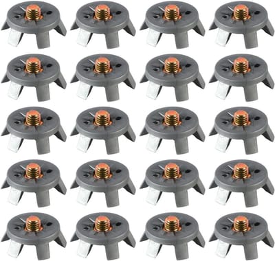 Dailygoods- Golfnoppen 20 Stuks - Verwisselbare Spikes - Antislip - Lichtgewicht - Verbeterde Stabiliteit - Geschikt voor Golfbanen - Golfspikes