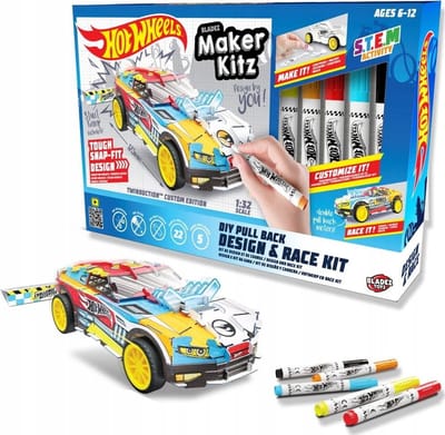Hot Wheels Auto met Stiften - Kleurrijk Speelgoed voor Kinderen vanaf 6 Jaar