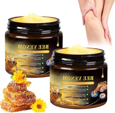 Verzachtende crème voor gewrichtspijn en spierpijn, 60 g - Natuurlijke therapie voor rug, knieën en botten, 2 stuks
