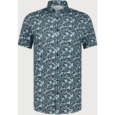 Blue Industry All-over print korte mouw overhemd |