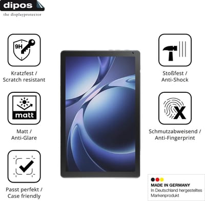 dipos – 2x Matte Pantserfolie geschikt voor Laptok KB1004L | 9H Screenprotector