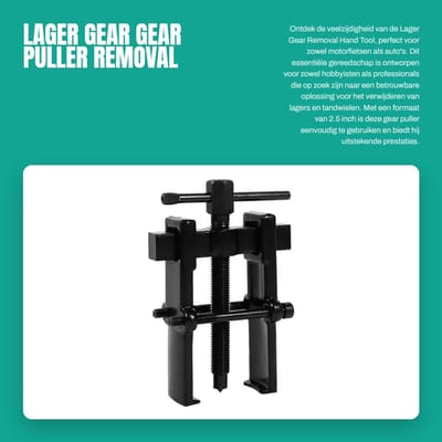 Dailygoods- Lager Tandtrekker Dubbele Kaak - Gear Puller - Hand Tool - Koolstofstaal - Duurzaam - 2.5 Inch (35*45) - Tandwieltrekker