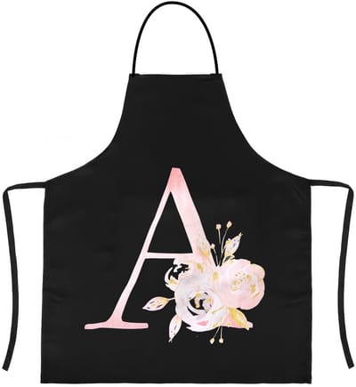 Allecto - Zwart Schort - Keukenschort voor Koken - Waterdicht - Gepersonaliseerde Schort - Voor Vrouwen en Mannen - Perfect voor Bakken