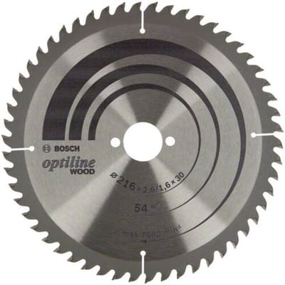 Bosch Accessories Optiline 2608838411 Cirkelzaagblad 216 x 30 x 1.6 mm Aantal tanden: 54 1 stuk(s)