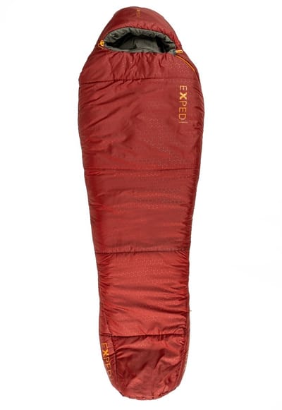 Exped Deepsleep (-5°C) - LW - Slaapzak Mummymodel - Burgundy rood / Moraine bruin