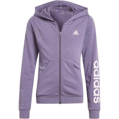 Adidas Sportswear Essentials Linear Logo Full-zip Hoodie Maat: 128 | Sportkleding Outlet | Unisex