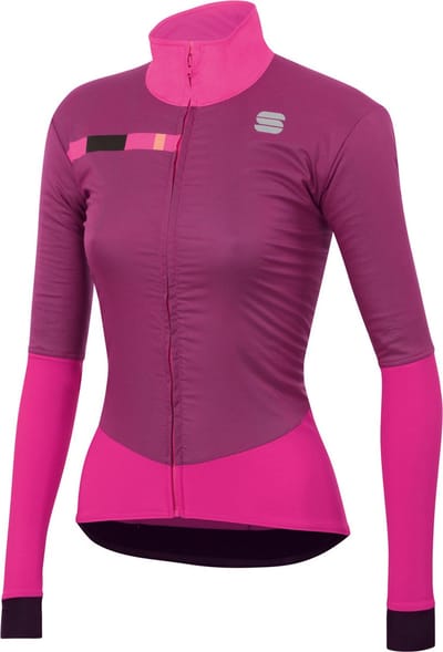 Sportful Fietsjack Dames Roze - BODYFIT PRO W JACKET BUBBLE GUM WHITE - S