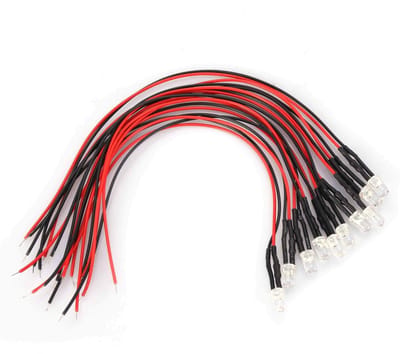 Allecto - LED Diode Lights - 10pcs LED - Energiezuinig en veelzijdig - Multicolour - Pre-wired 20cm - Indicator verlichting - Geschikt voor diverse...