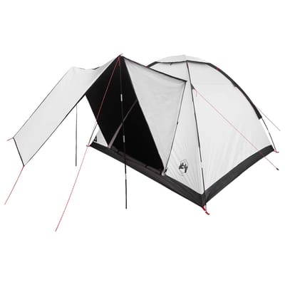 vidaXL - Kamperen - tent - 4-persoons - Wit - Blackout - Polyester - en - Staal