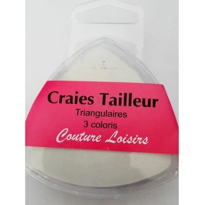 Craies de Tailleur triangulaires - Marque - 3 Couleurs assorties