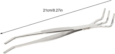 Bonsai Tool Spatula 2 in 1 - RVS Tuin- en Bonsai Gereedschap met Wortelriek en Pincet voor Planten, Aarde en Bloempotten, Zilver