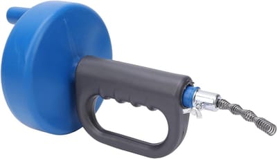Afvoer Ontstopper - Riool Reiniger - Verstoppingen Verhelpen - Robuuste Koolstofstaal - 25ft Bereik - Grijs