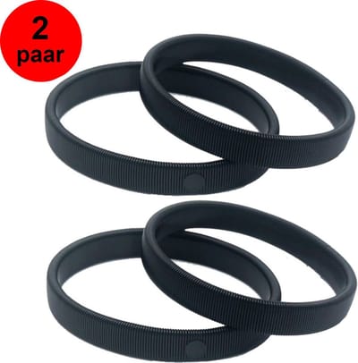 Sorprese Mouwophouder 2 Sets - Sleeve Holder - Mouwophouders Dames Heren - 4 Stuks - 4x Zwart - 20cm - Metaal