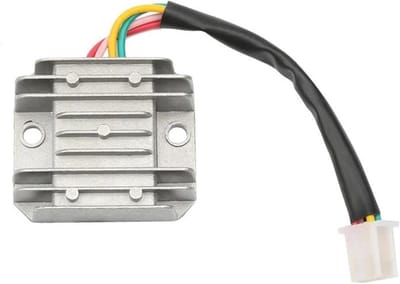 Motor Gelijkrichter - Spanningsregelaar - Accu Laden - Stabiele Spanning - 4 Pin - Wit
