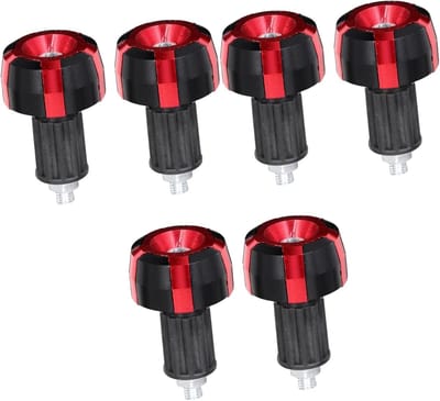 Motor Stuurkappen - Stuuruiteinden Motorfiets - Bescherming Motor - Aluminiumlegering - 5x3.5cm - Rood