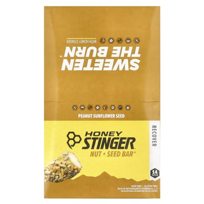 Honey Stinger, Barre Noix + Graines™, Cacahuète Graines de Tournesol, 12 barres, 1,98 oz (56g) chaque