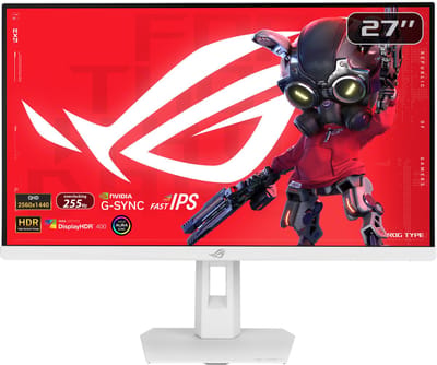 ASUS ROG Strix XG27ACMES-W - QHD Fast IPS Gaming Monitor - USB-C 15W - 255hz - 27 inch