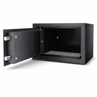 Brandwerende Waterdichte Veiligheidskluis Zyren - 2 Handmatige Override Sleutels - Veiligheidsbox met Dubbel Digitaal Toetsenbord en Sleutel