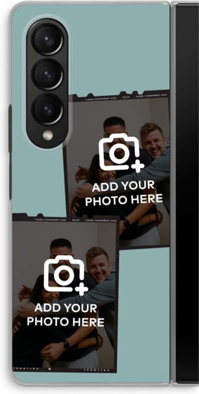 Gepersonaliseerd - Case Company® - Hoesje geschikt voor Samsung Galaxy Z Fold4 hoesje - Polaroid Zwart - Soft Cover Telefoonhoesje - Bescherming aan alle Kanten en Schermrand