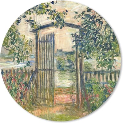 Muismat rond 20x20 cm - Mousepad De tuinpoort in Vétheuil - Claude Monet - Ronde muismatten