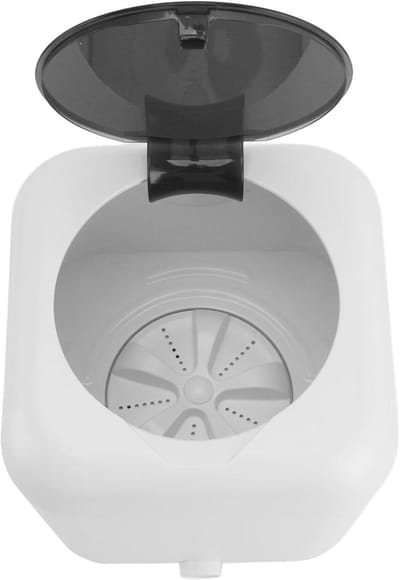 Draagbare Wasmachine - Mini Wasmachine Opvouwbaar - Kleine Wasjes Doen - Slim Digitaal Display - Compact Formaat - Wit
