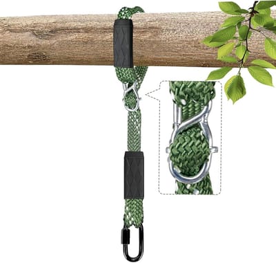 Schommelbevestiging Touw - Hangstoel Ophanging - Buiten Ontspannen - Verstelbare Lengte - 203 cm - Groen